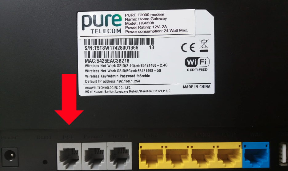 Modem Info Card