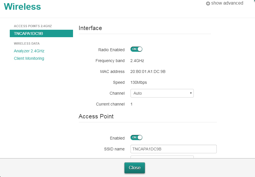 Troubleshooting TG588 Router admin imgae 4