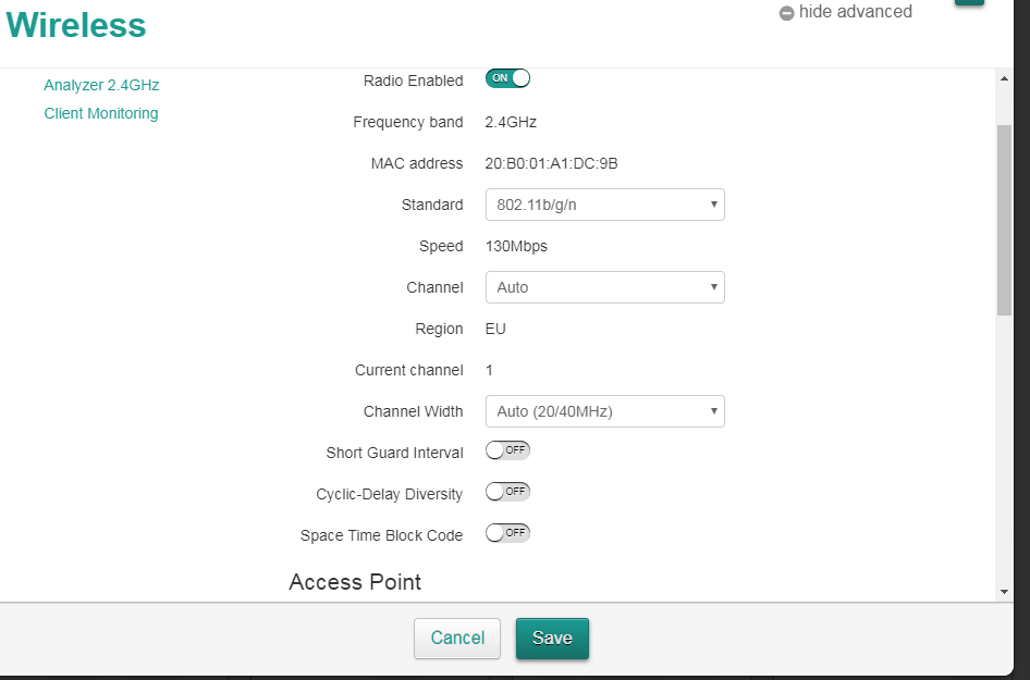 Troubleshooting TG588 Router admin imgae 5