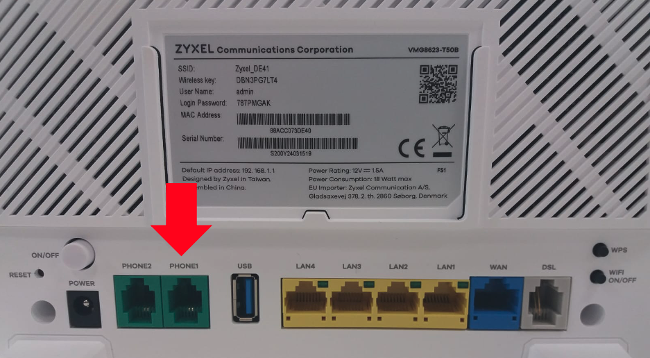 Modem Info Card